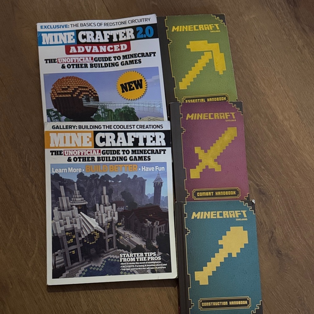 **Bundle** Minecrafter 2.0 Advanced Guide Set with Handbooks and Magazines